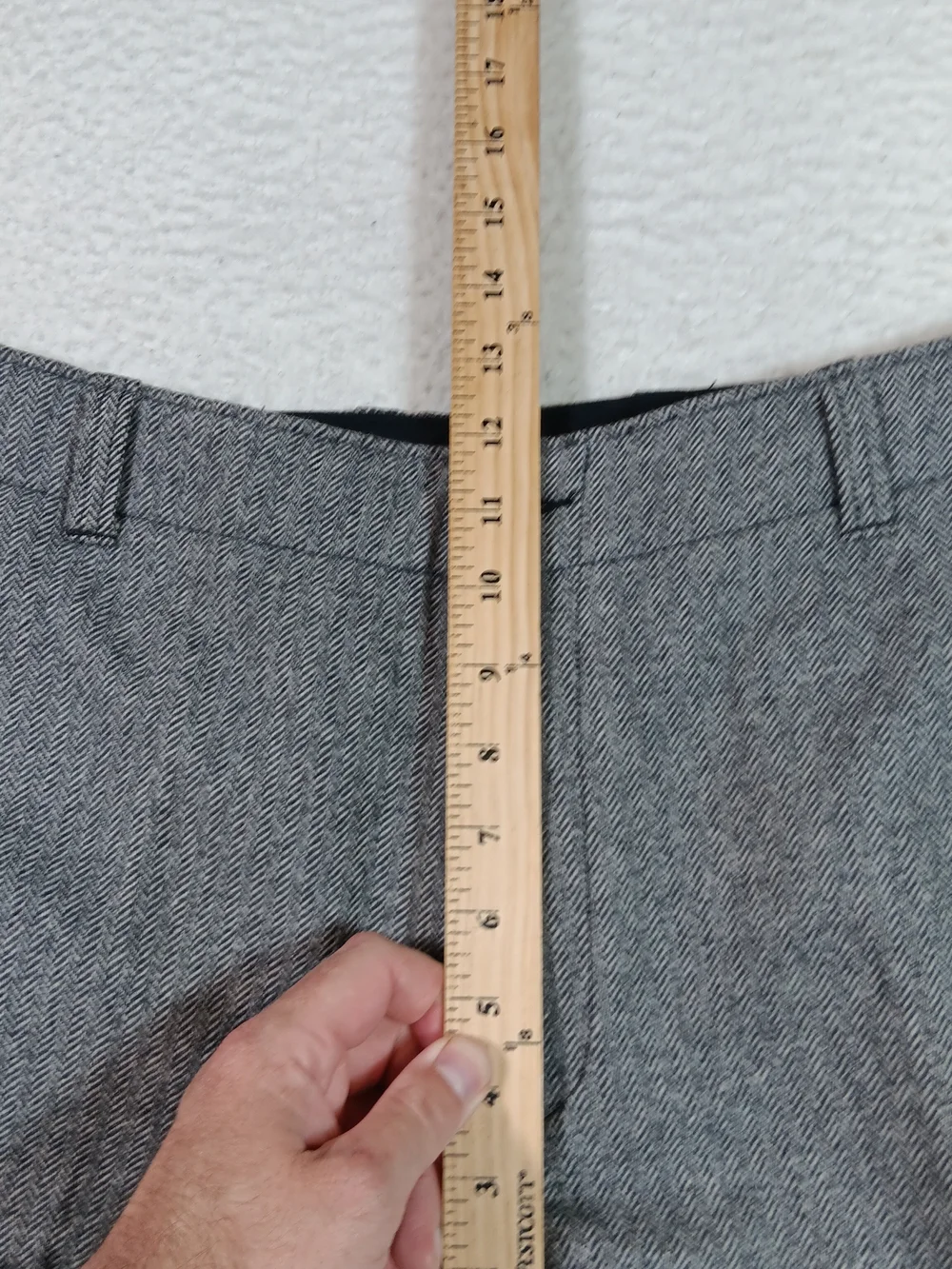 Vintage J Crew Pants Mens 36x34 Gray Wool Herringbone Pleated Pants Office